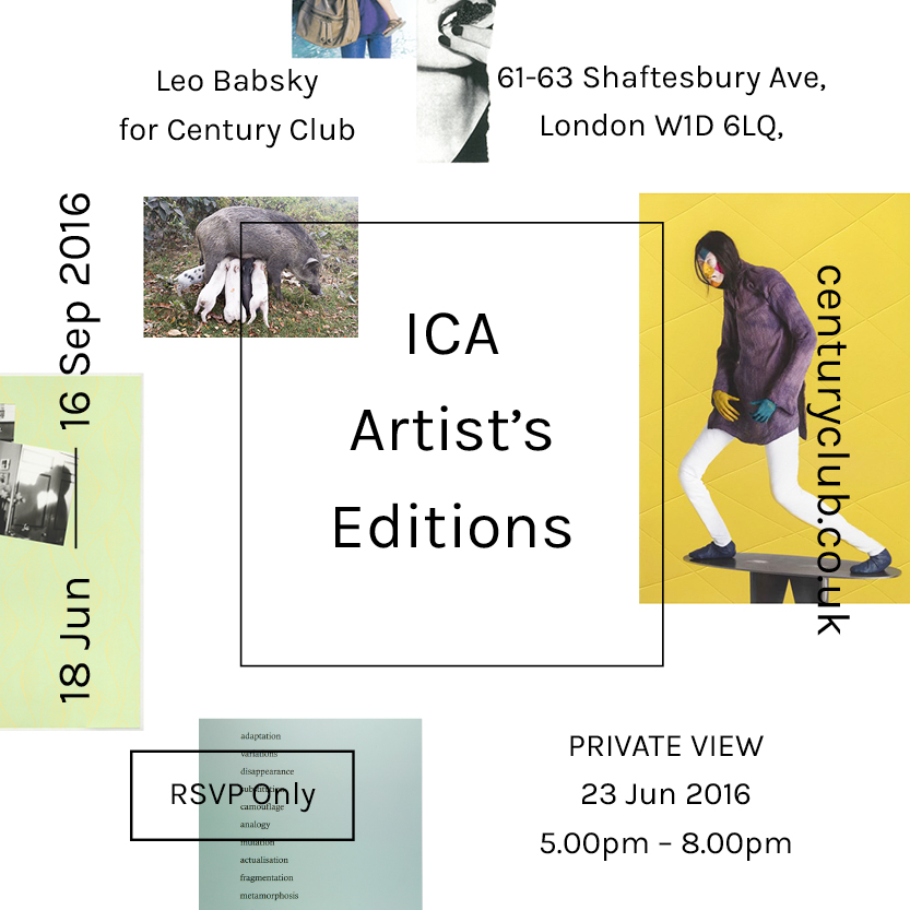 ICA: ARTIST'S EDITIONS